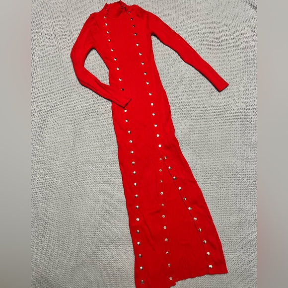 Christmas Long Red Dress Nutcracker Style Size M - Picture 4 of 10